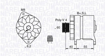 MAGNETI MARELLI 063532614010 -  Генератор